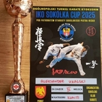 Aleksander Ukalski z 3a na podium ogólnopolskiego turnieju karate 02.jpg