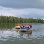 Zielona Szkoła klasy VIII – Mazurskie Chaty i Jezioro Wągiel 01.jpg